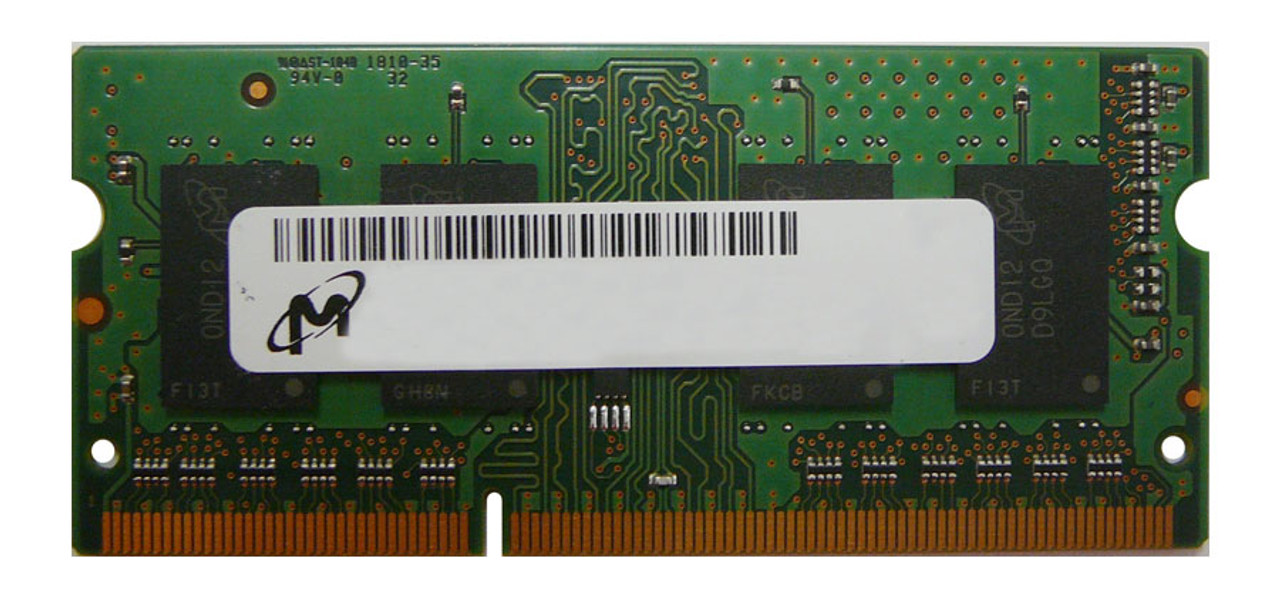 MT8JTF51264HDZ-1G4DZES Micron 4GB DDR3 SoDimm Non ECC PC3-10600 1333Mhz  2Rx8 Memory