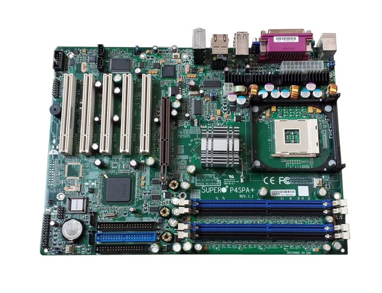 P4SPA+ SuperMicro Socket mPGA478 Intel 865G Chipset Intel Pentium 4  Processors Support DDR 4x DIMM SATA ATX Motherboard (Refurbished)