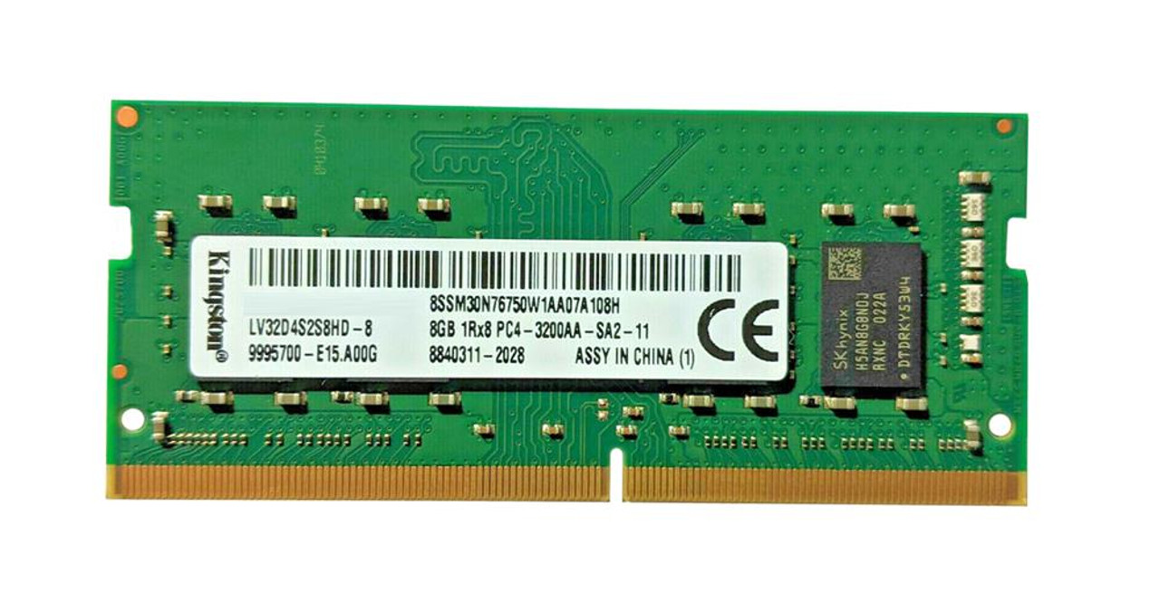 LV32D4S2S8HD-8 Kingston 8GB SODIMM Laptop Memory