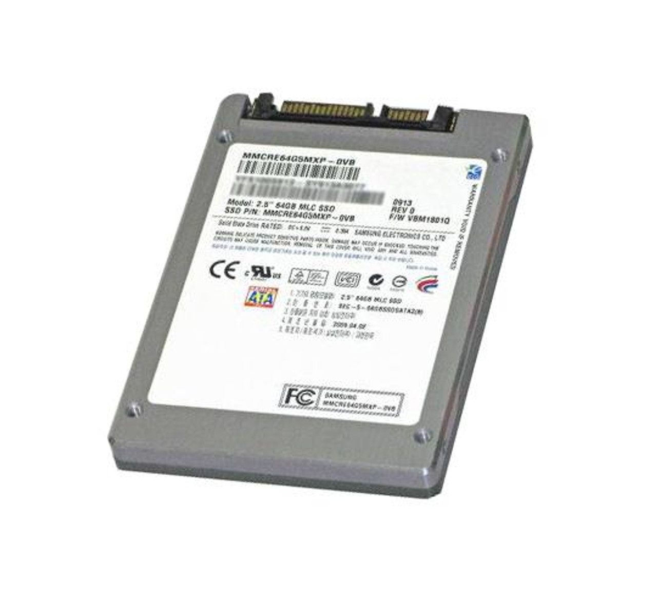 【パーツ】2.5 SATA SSD 64GB 1台 正常 SAMSUNG MMCRE64G5MXP-0VB ■SSD2040