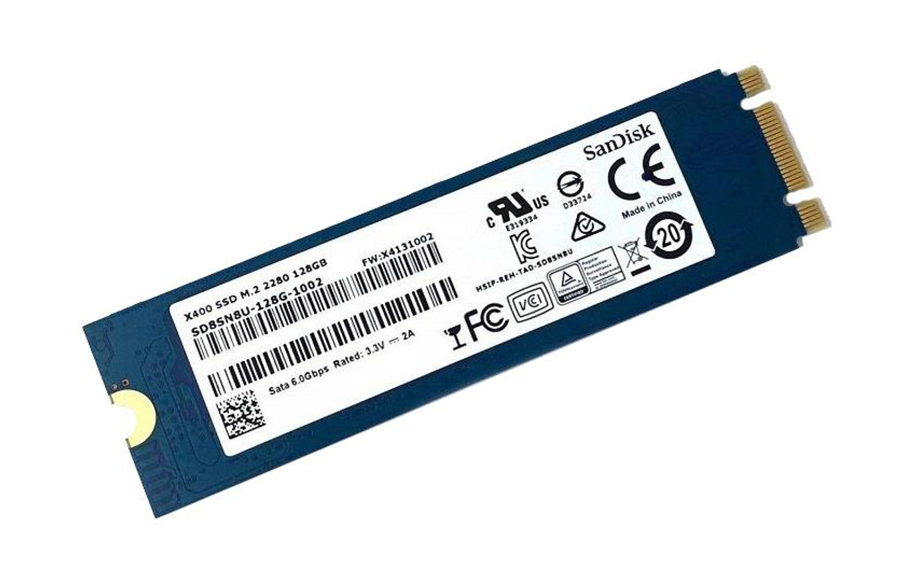 SD8SN8U-128G-1002 SanDisk X400 128GB M.2 Internal Solid State Drive (S