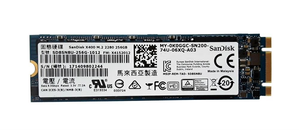 SD8SN8U-256G-1012 SanDisk X400 256GB TLC SATA 6Gbps M.2 2280 Internal