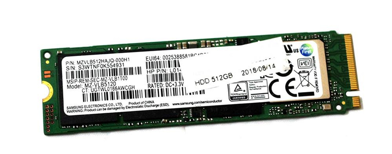 MZVLB512HAJQ-000H1 Samsung PM981 Series 512GB TLC PCI Express 3.0 x4 NVMe  M.2 2280 Internal Solid State Drive (SSD)