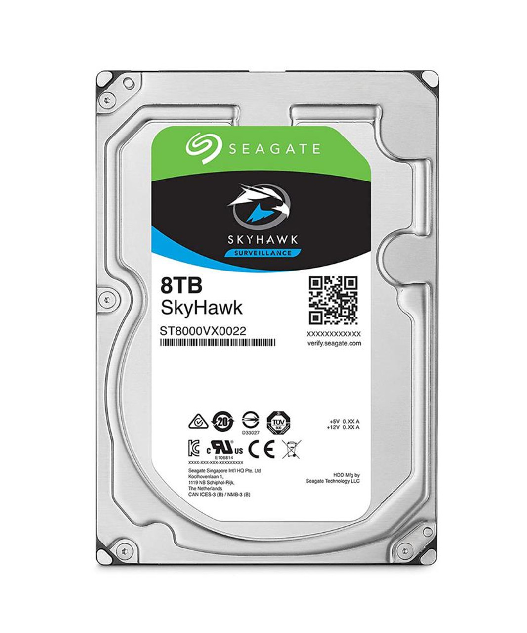 ST8000VE001 Seagate SkyHawk AI 8TB 7200RPM SATA 6Gbps 256MB Cache 3.5-