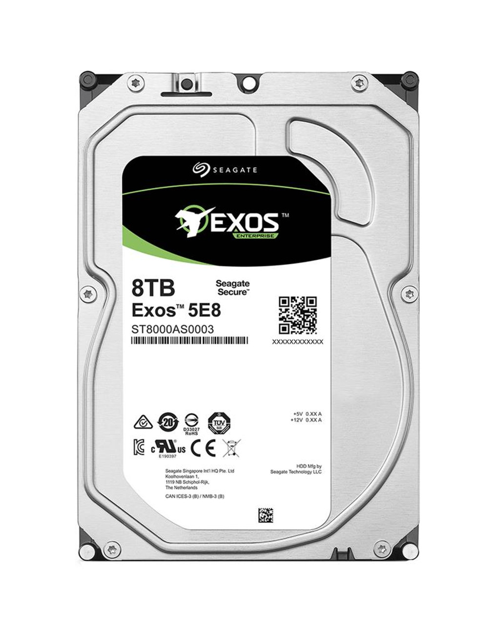 ST8000AS0003-20PK Seagate Exos 5E8 Series 8TB 5900RPM SATA 6Gbps 256MB