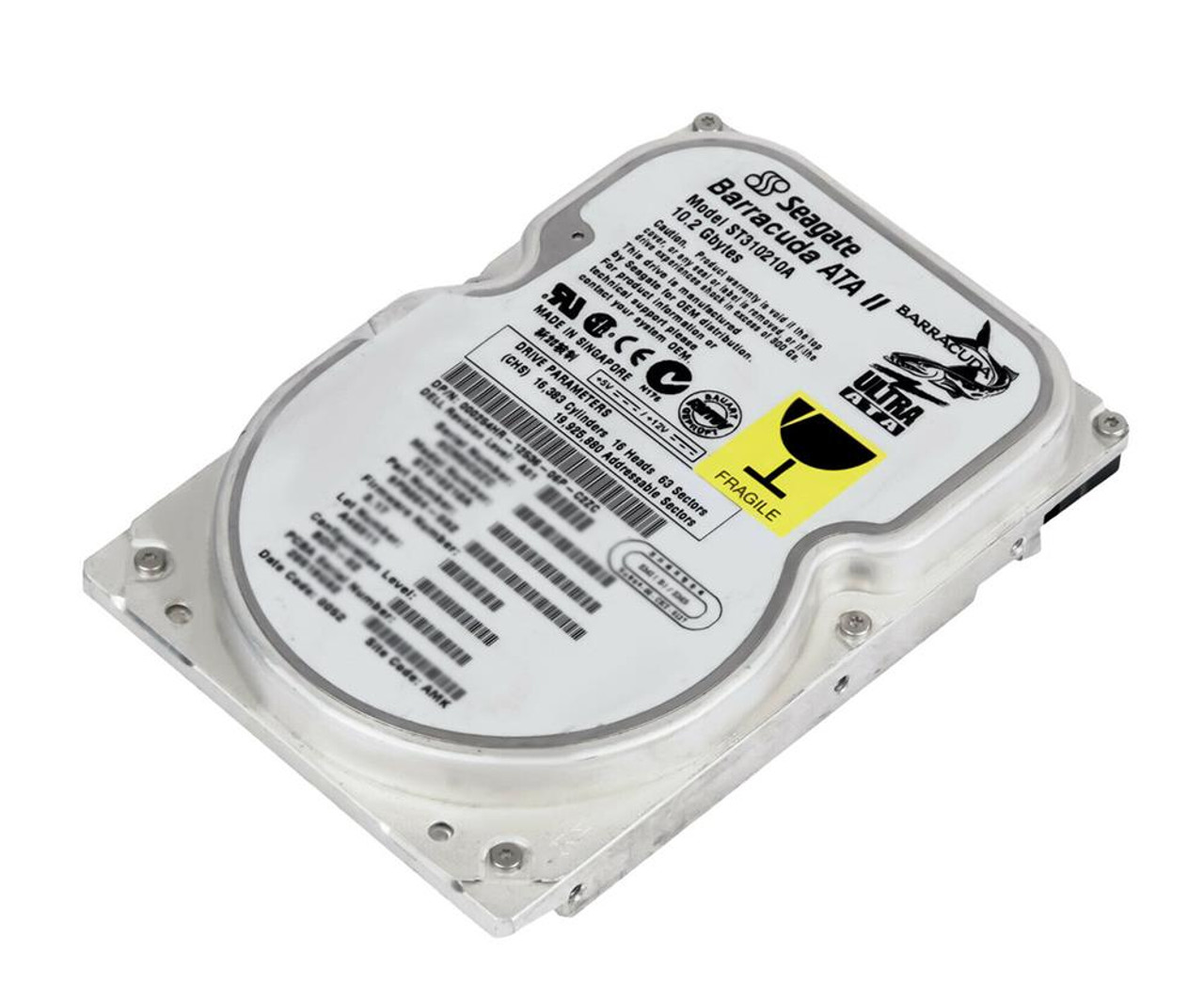 ST310210A-20PK Seagate Barracuda ATA II 10.2GB 7200RPM ATA-66 2MB Cach