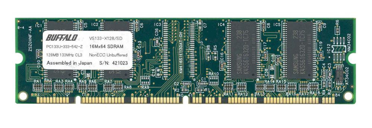 VS133-X128/SD Buffalo 128MB SDRAM Non ECC PC-133 133Mhz Memory