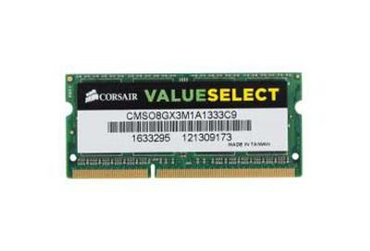 CMSO8GX3M1A1333C9 Corsair 8GB DDR3 SoDimm Non ECC PC3-10600 1333Mhz 2Rx8  Memory