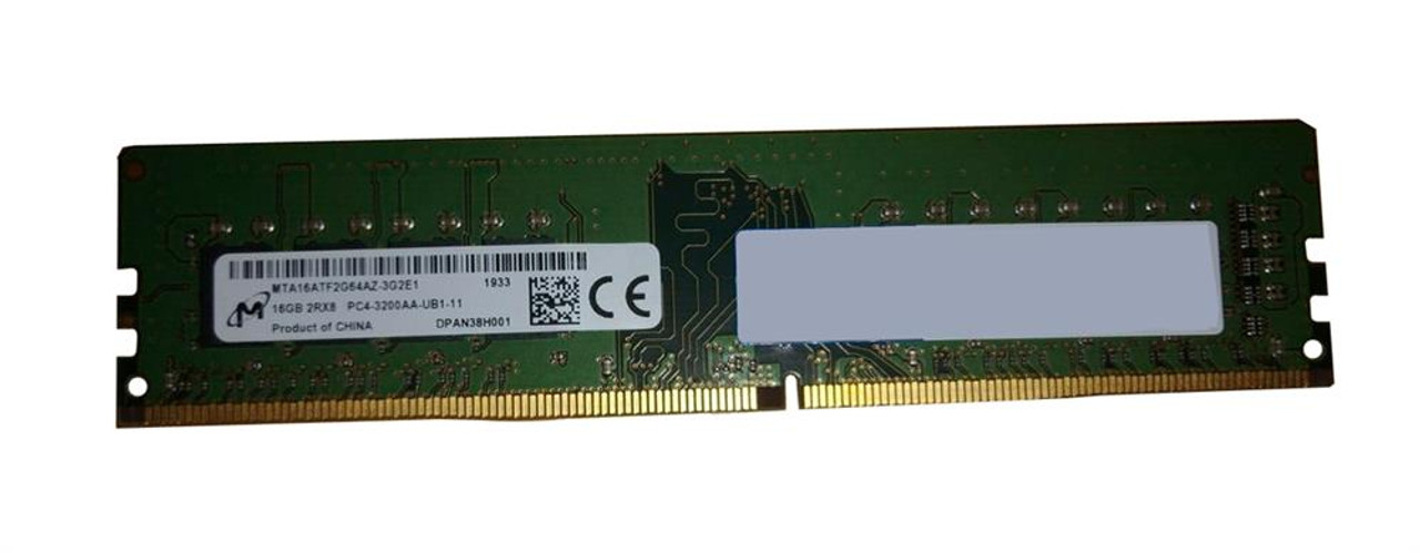 MTA16ATF2G64AZ-3G2E1 Micron 16GB DDR4 Non ECC PC4-25600 3200MHz 2Rx8 Memory