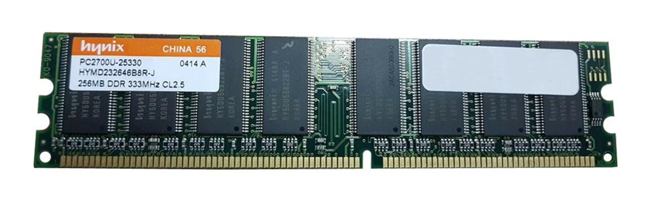 HYMD232646B8R-J Hynix 256MB PC3200 DDR-400MHz non-ECC Unbuffered CL3  184-Pin DIMM Memory Module