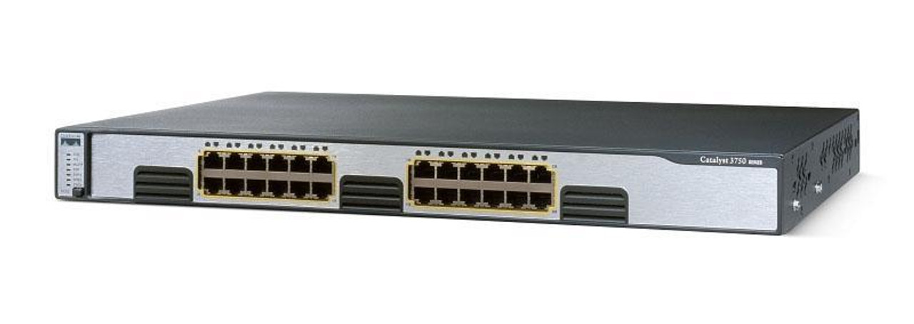 WS-C3750G-24TSE-RF Cisco Catalyst 3750 24-Ports 10/100/1000T RJ-45 Man