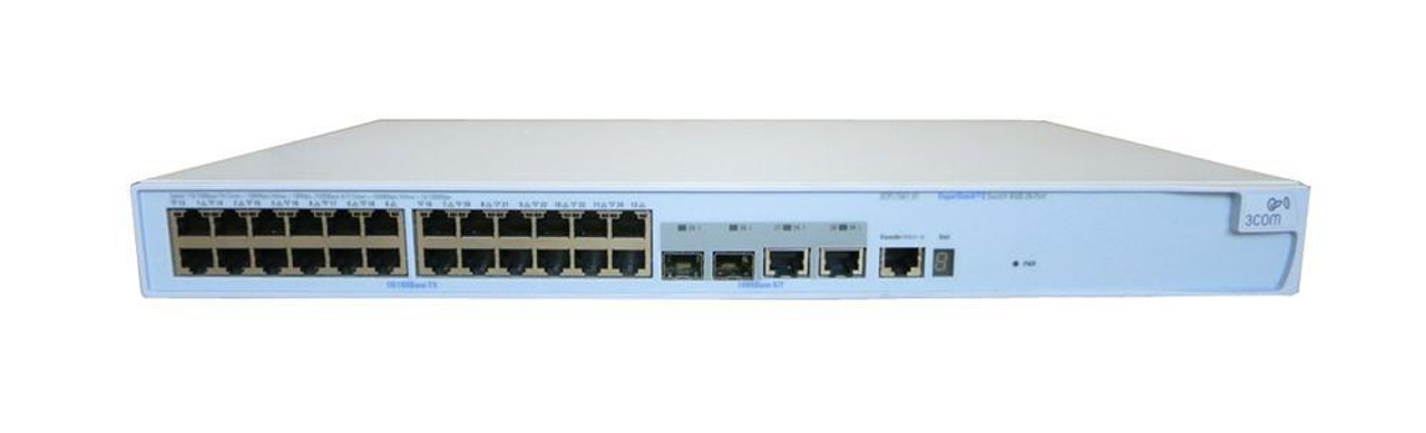 3CR17561-91-US 3Com 4500 26-Ports EN Fast EN 10Base-T 100Base-TX 1U  Stackable Switch (Refurbished)