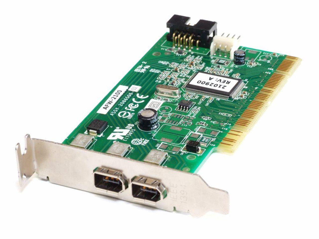 AFW-2100/DELL Adaptec 2-firewire PCI Card Ieee 1394a Fh