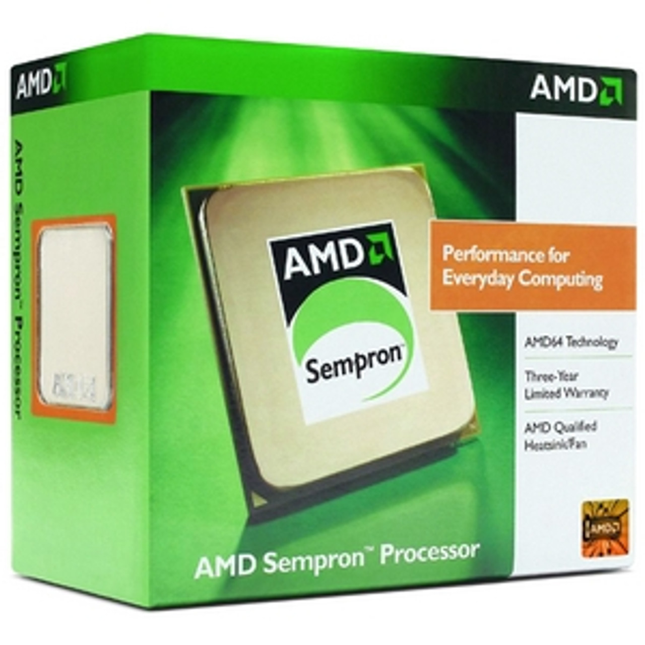 SDA3200CNBOX AMD Sempron 3200 1.8GHz 1600MHz FSB 128MB L2 Cache Socket AM2 Processor