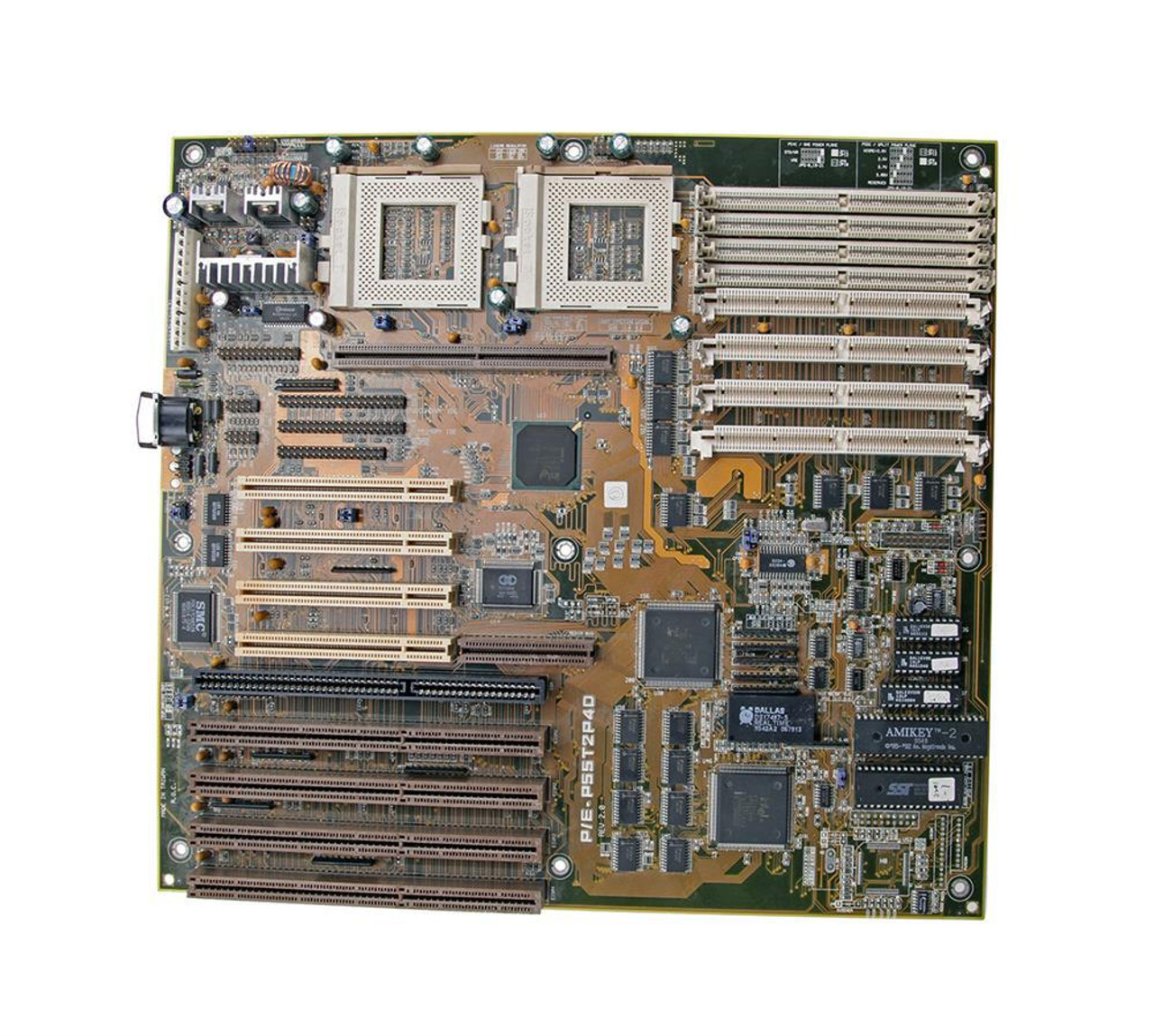 P55T2P4D ASUS Intel 430HX Chipset Pentium Processor Support Socket 7 Server  Motherboard (Refurbished)