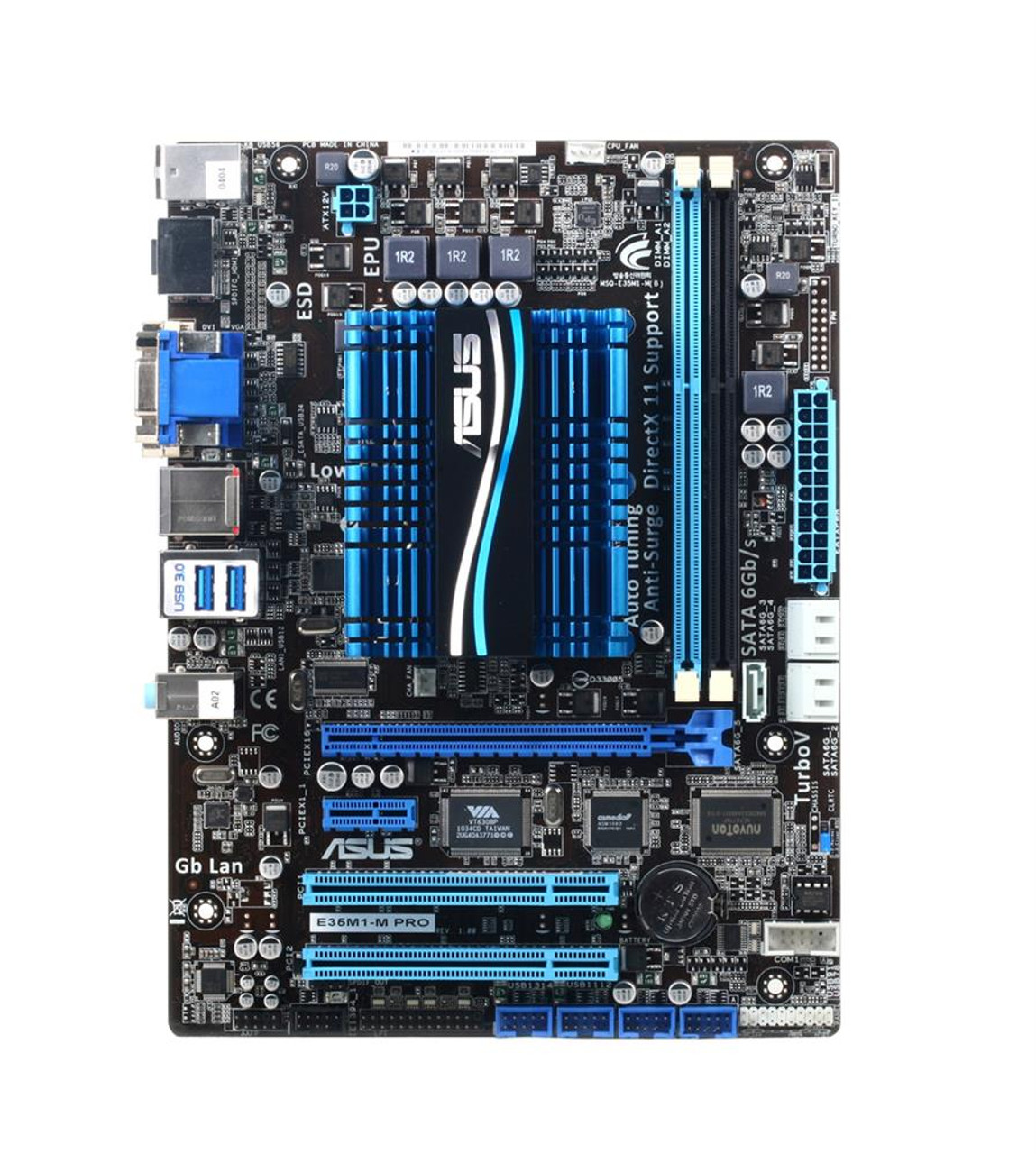 90-MIBEP0-G0EAY0DZ ASUS E35M1-M PRO AMD A50 Chipset AMD E-350 Dual-Core  Processors Support DDR3 2x DIMM 5x SATA 6.0Gb/s uATX Motherboard  (Refurbished)