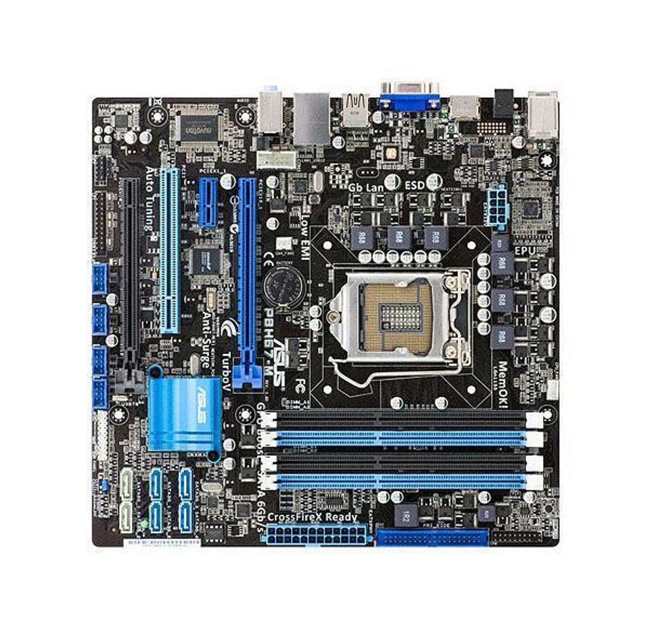 90-MIBE9A-G0AAY0DZ ASUS P8H67-M EVO Socket LGA 1155 Intel H67 Chipset 2nd  Generation Core i7 / i5 / i3 Processors Support DDR3 4x DIMM 2x SATA 6.0Gb/s