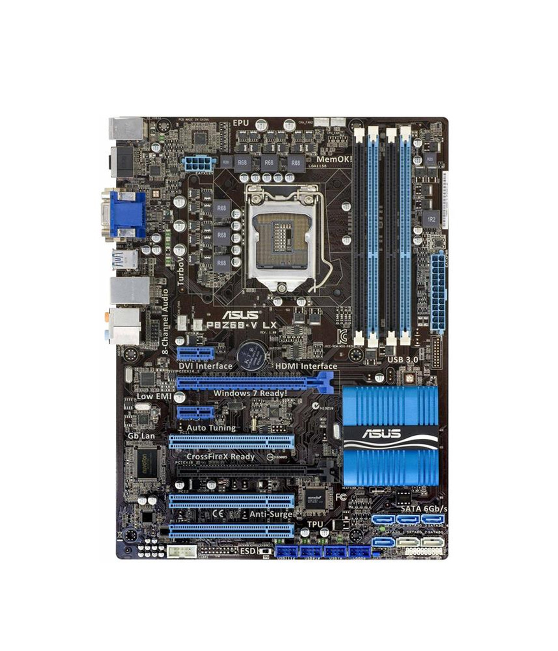 90-MIBH80-G0EAY0KZ ASUS P8Z68-V LX Socket LGA 1155 Intel Z68 Chipset 2