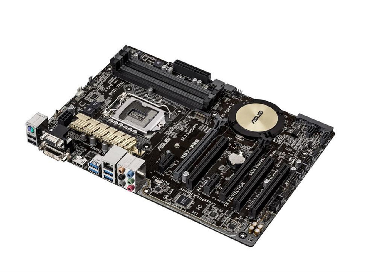 90MB0IJ0-M0EAY0 ASUS H97-PRO Socket LGA 1150 Intel H97 Chipset 5th/ New  4th/ 4th Generation Core i7 / i5 / i3 / Pentium / Celeron Processors  Support D