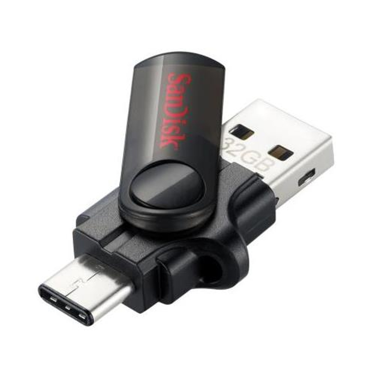 at styre Regnjakke pakistanske SDDDC-032G-G46 SanDisk 32GB Dual USB 3.0 Type-C Flash Drive (Black)