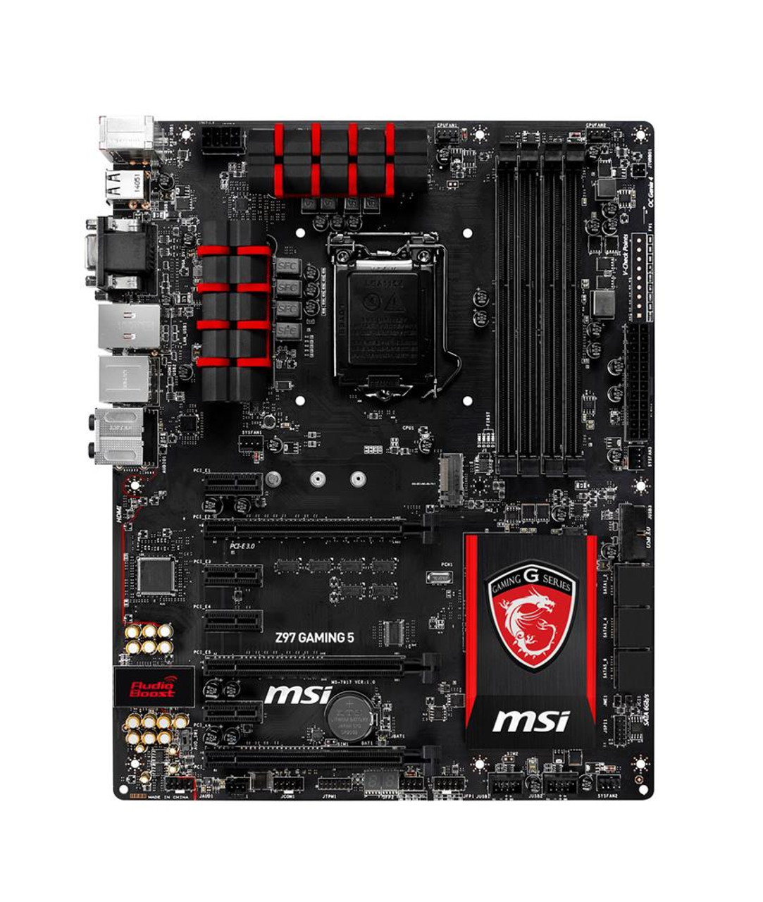 MBZ97G5 MSI Z97-gaming 5 LGA1150 Intel Z97 DDR3 3-way Crossfirex 2-way