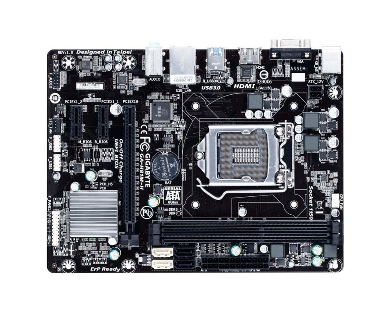 GA-H81M-H Gigabyte Ultra Durable Desktop Motherboard Intel H81 Chipset