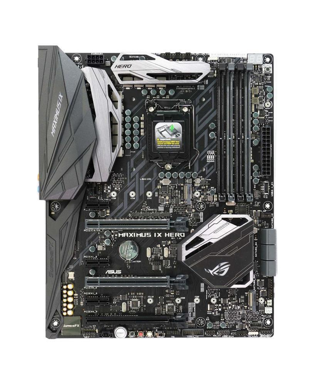 90MB0S10-M0EAY0 ASUS ROG MAXIMUS IX HERO Socket LGA 1151 Intel Z270 Chipset  Core i7 / i5 / i3 / Pentium / Celeron Processors Support DDR4 4x DIMM 6x S