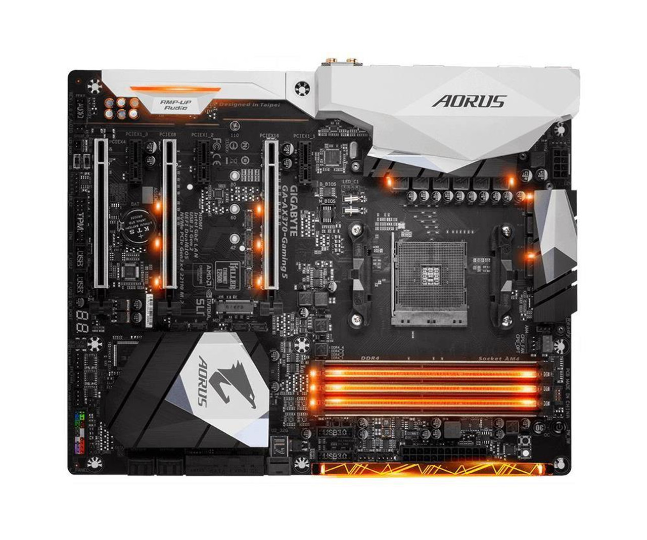 GA AX370 Gaming5 Gigabyte Socket AM4 AMD X370 Chipset AMD Ryzen 7th Ge