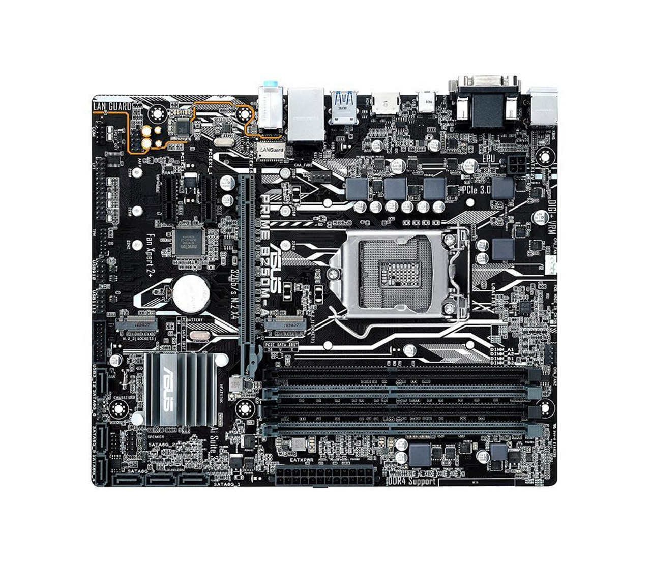 90MB0SR0-M0EAYC ASUS PRIME B250M-A/CSM Socket LGA 1151 Intel B250 Chipset  7th/6th Generation Core i7 / i5 / i3 / Pentium / Celeron Processors Support