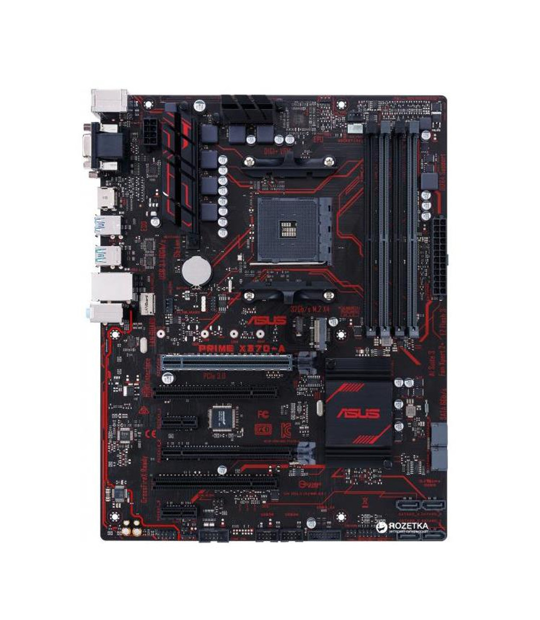 90MB0UN0 M0AAY0 ASUS Socket AM4 AMD X370 Chipset AMD Ryzen 7th Generation A Series Athlon Processors Support DDR4 4x DIMM 6x SATA 6.0Gb s ATX Mother