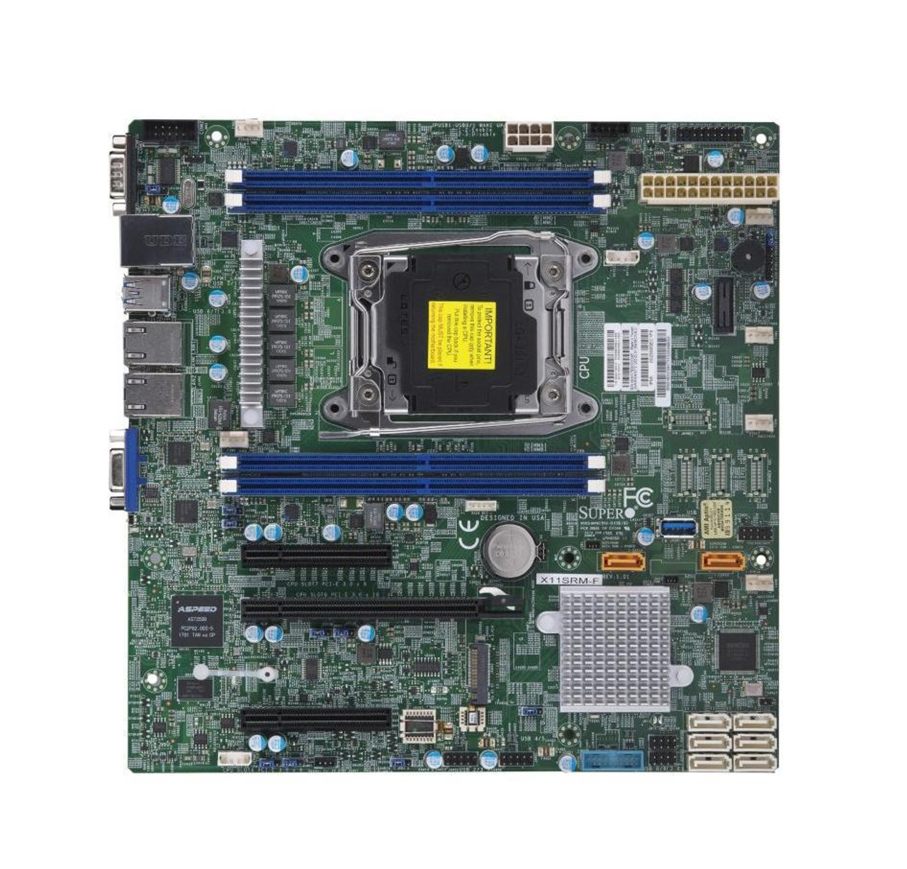 MBDX11SRMFB SuperMicro X11SRM-F Socket LGA 2066 Intel C422 Chipset Intel  Xeon Processors Support DDR4 4x DIMM 8x SATA3 6.0Gb/s Micro-ATX Server  Mother