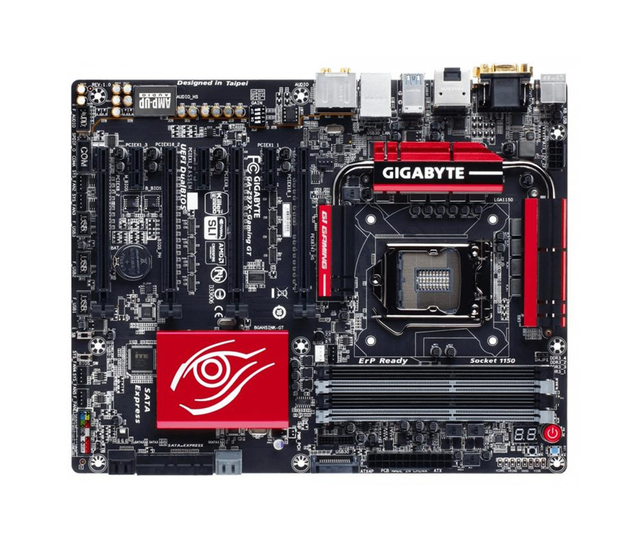 GA-Z97X-GAMING-GT-NBP Gigabyte G1 Gaming GA-Z97X-Gaming GT LGA 1150 Intel  Z97 HDMI SATA 6Gb s USB 3.0 ATX (Refurbished)