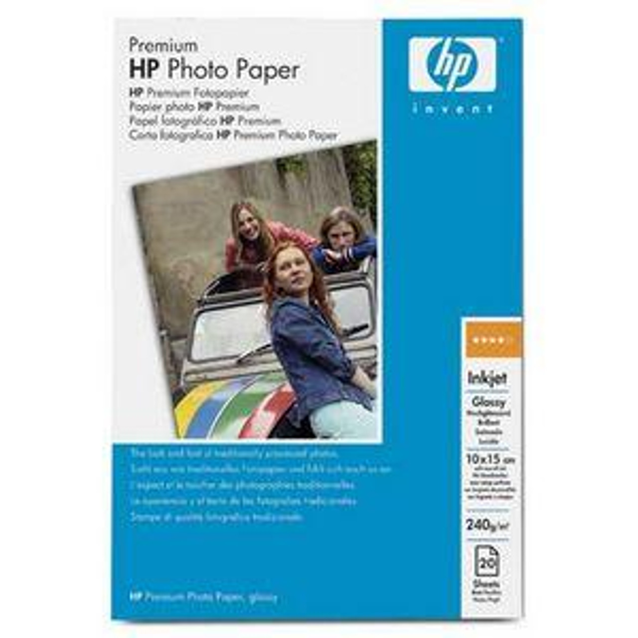 Portiek Sloppenwijk Bezet Q1991A HP Premium Photo Paper Glossy 10x15 20sheets 240gsm (Refurbishe