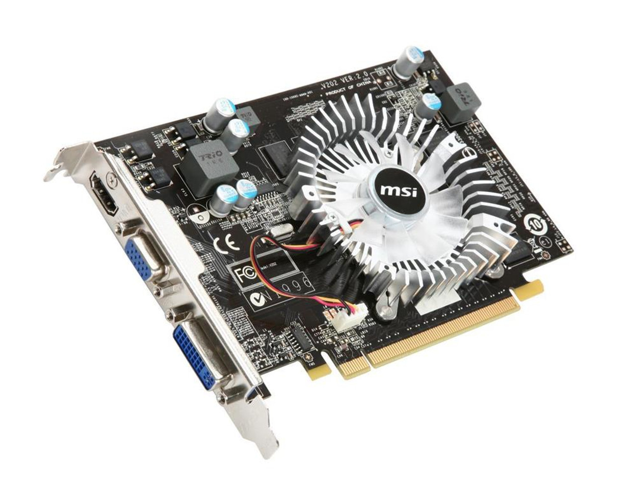 912V202002 MSI Nvidia GeForce 210 512MB DDR2 64 Bit HDMI D Sub DVI