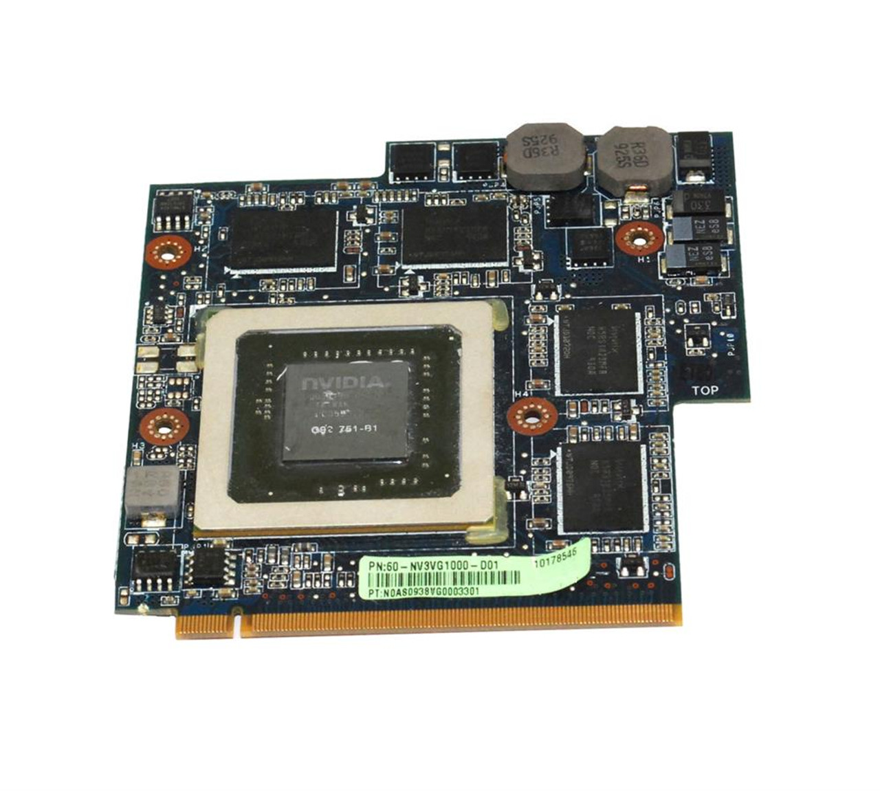 60 NV3VG1000 D01 ASUS Nvidia GeForce GTX 260M 1GB DDR3 256 Bit PCI Express Video Graphics Card