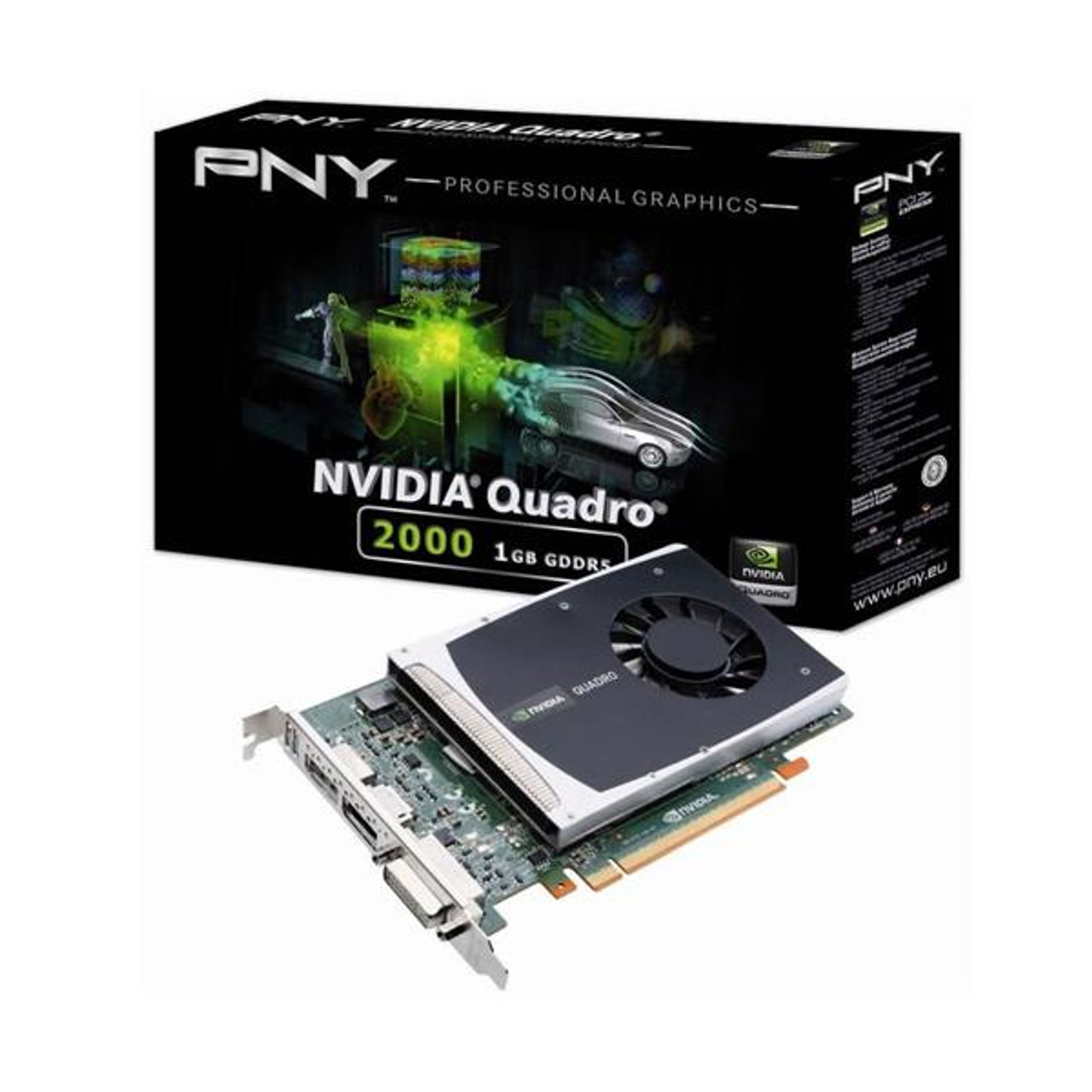 VCQ2000 SSD240 PB PNY Quadro 2000 1GB 128 Bit GDDR5 PCI Express 2.0 x1