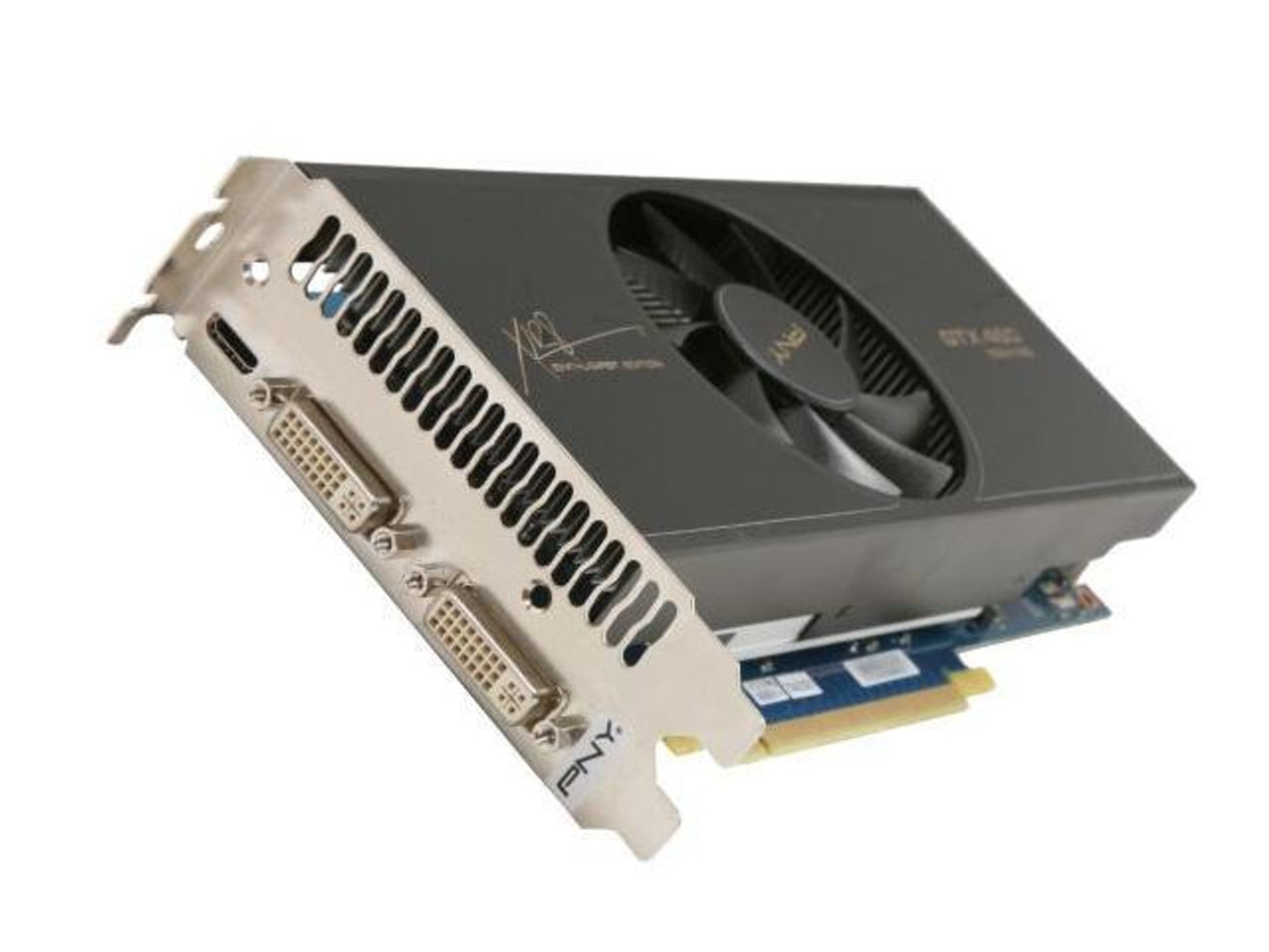 VCGGTX4601XPB 0C PNY Nvidia GeForce GTX 460 1GB GDDR5 256 Bit Mini HDMI Dual DVI PCI Express 2.0 x16 Video Graphics Card