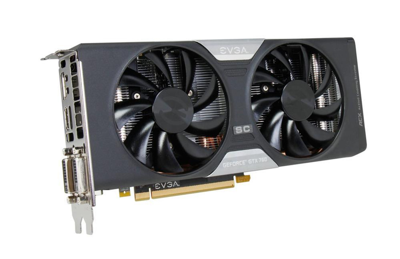 02GP42765 EVGA GeForce GTX 760 SuperClocked SC 2GB 256 Bit GDDR5 PCI