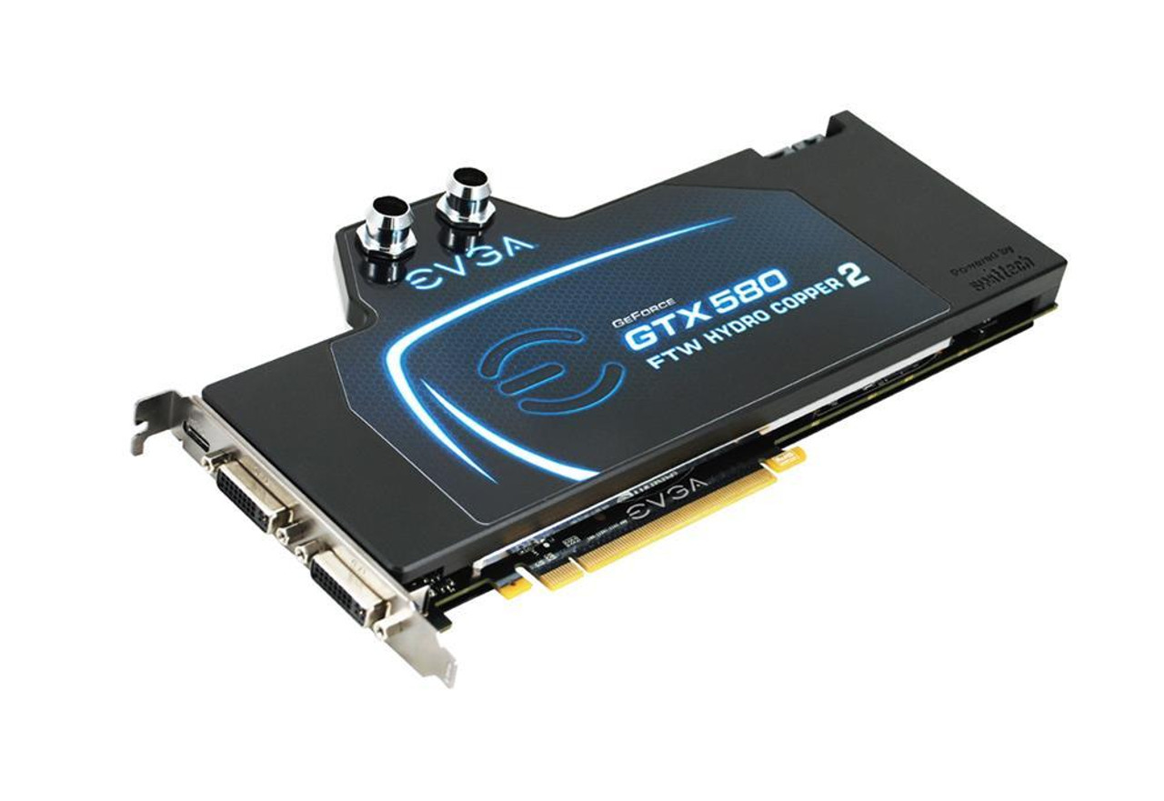 015P31589KR EVGA GeForce GTX 580 Hydro Copper 1536MB GDDR5 PCI Express 2.0 Dual DVI Mini HDMI Ready SLI Support Video Graphics Card