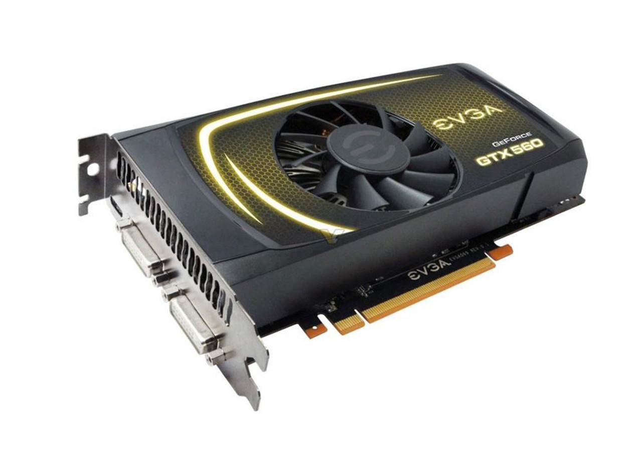 01G P3 1460 L1 EVGA GeForce GTX 560 1GB 256 bit GDDR5 PCI Express 2.0 x16 HDCP Ready SLI Support Mini HDMI Dual DVI Video Graphics Card