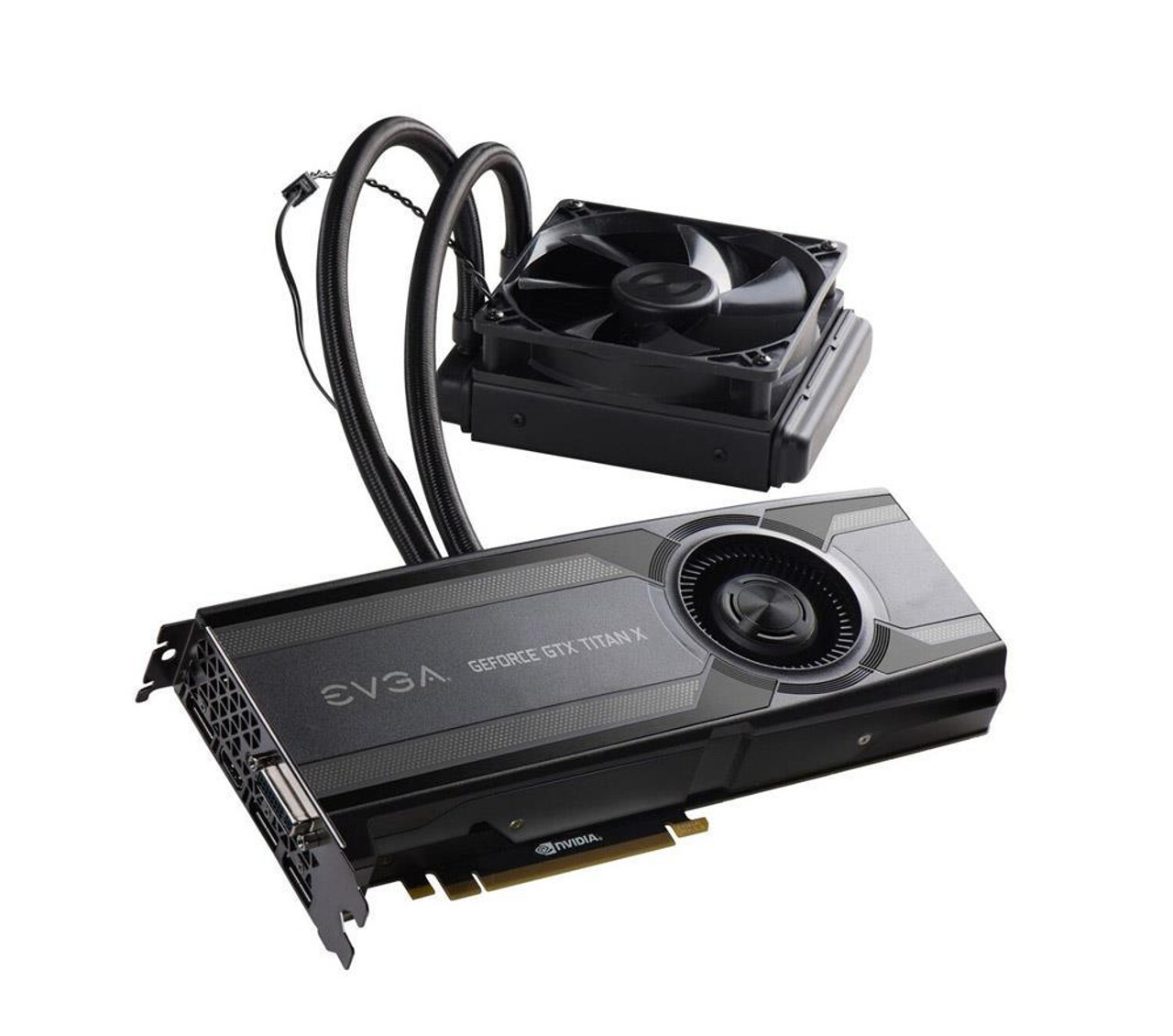 12GP41999AR EVGA GeForce GTX TITAN X Hybrid 12GB 384-bit GDDR5 PCI Express  3.0 x16 DVI-I/ HDMI/ 3x DisplayPort Video Graphics Card