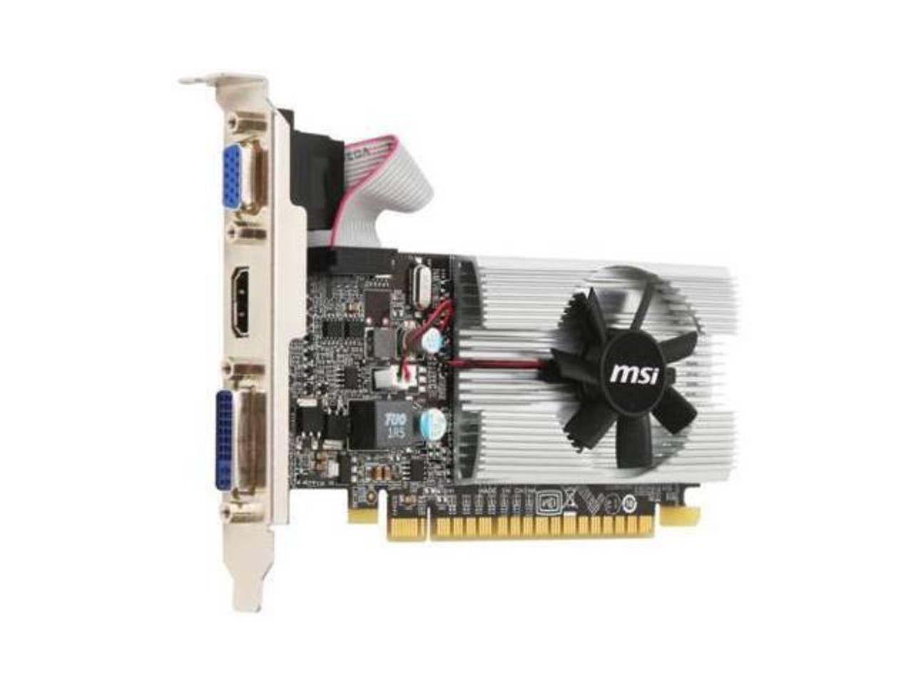 MSI211GD3 MSI Nvidia GeForce 210 1GB GDDR3 VGA DVI HDMI Low Profil