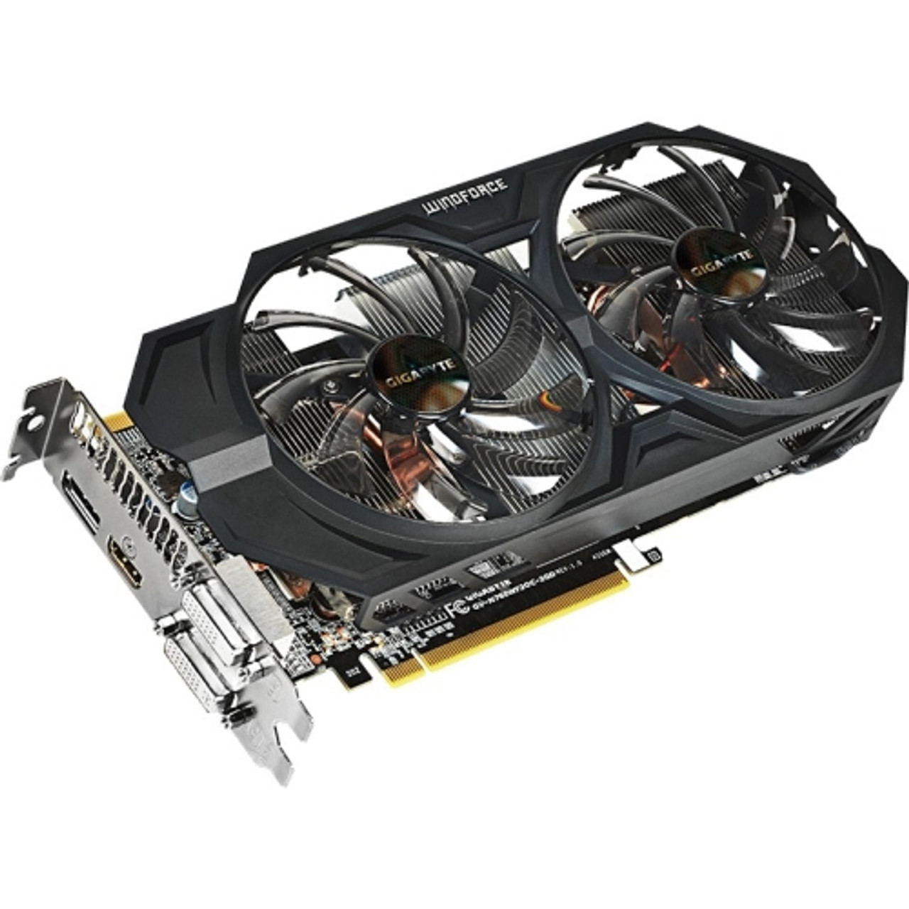 GV N760WF2OC 2GD Gigabyte Ultra Durable VGA GeForce GTX 760 Graphic Card 1.03 GHz Core 2GB GDDR5 PCI Express 3.0 Dual Slot Space Required