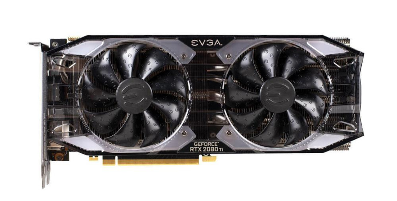 11G-P4-2282-DX EVGA GeForce RTX 2080 Ti XC Black Edition Gaming 11GB  352-bit GDDR6 PCI Express 3.0 Dual HDB Fans RGB LED Metal Backplate Video  Graphic