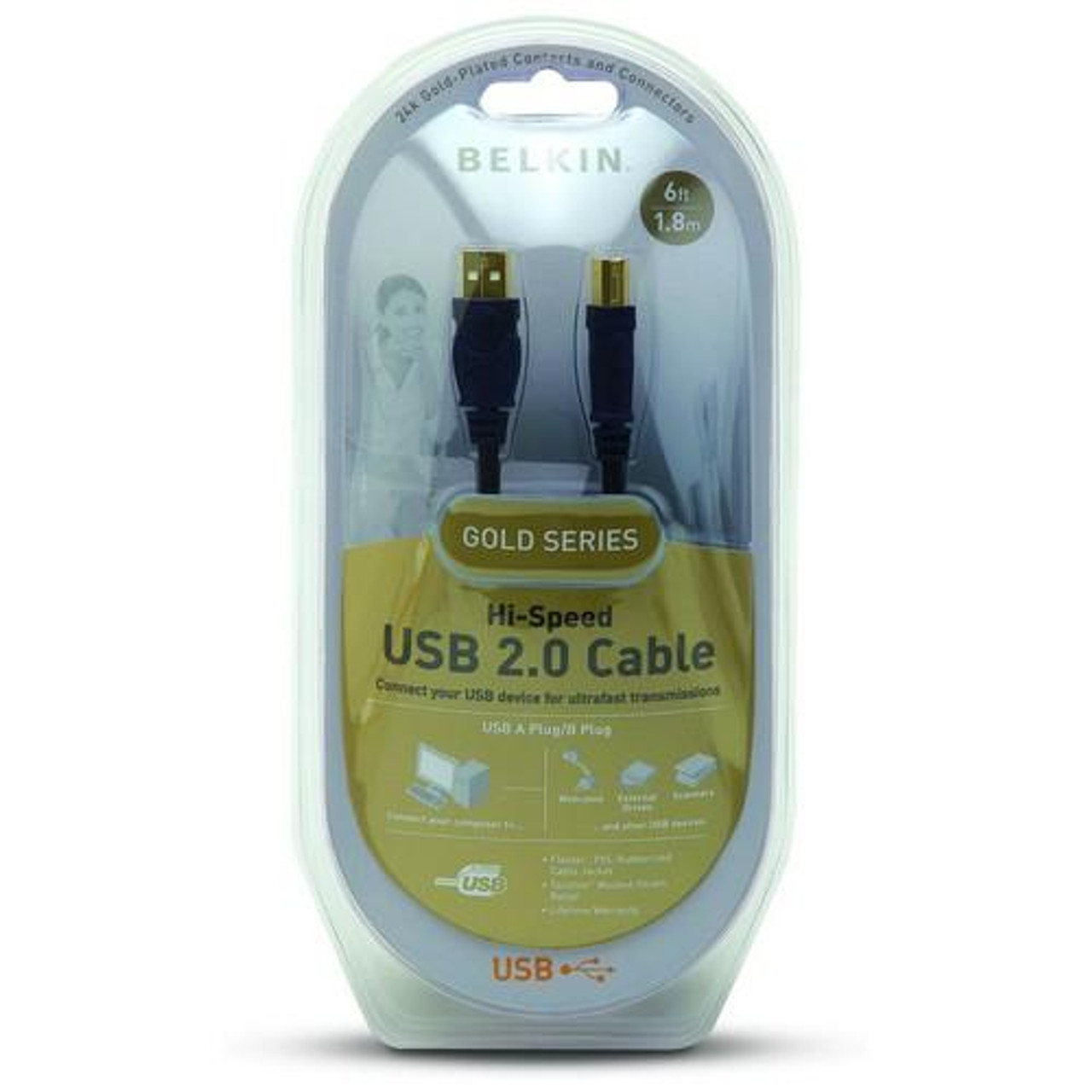 Belkin Pro Series High-Speed USB 2.0 Cable BLKF3U133V06