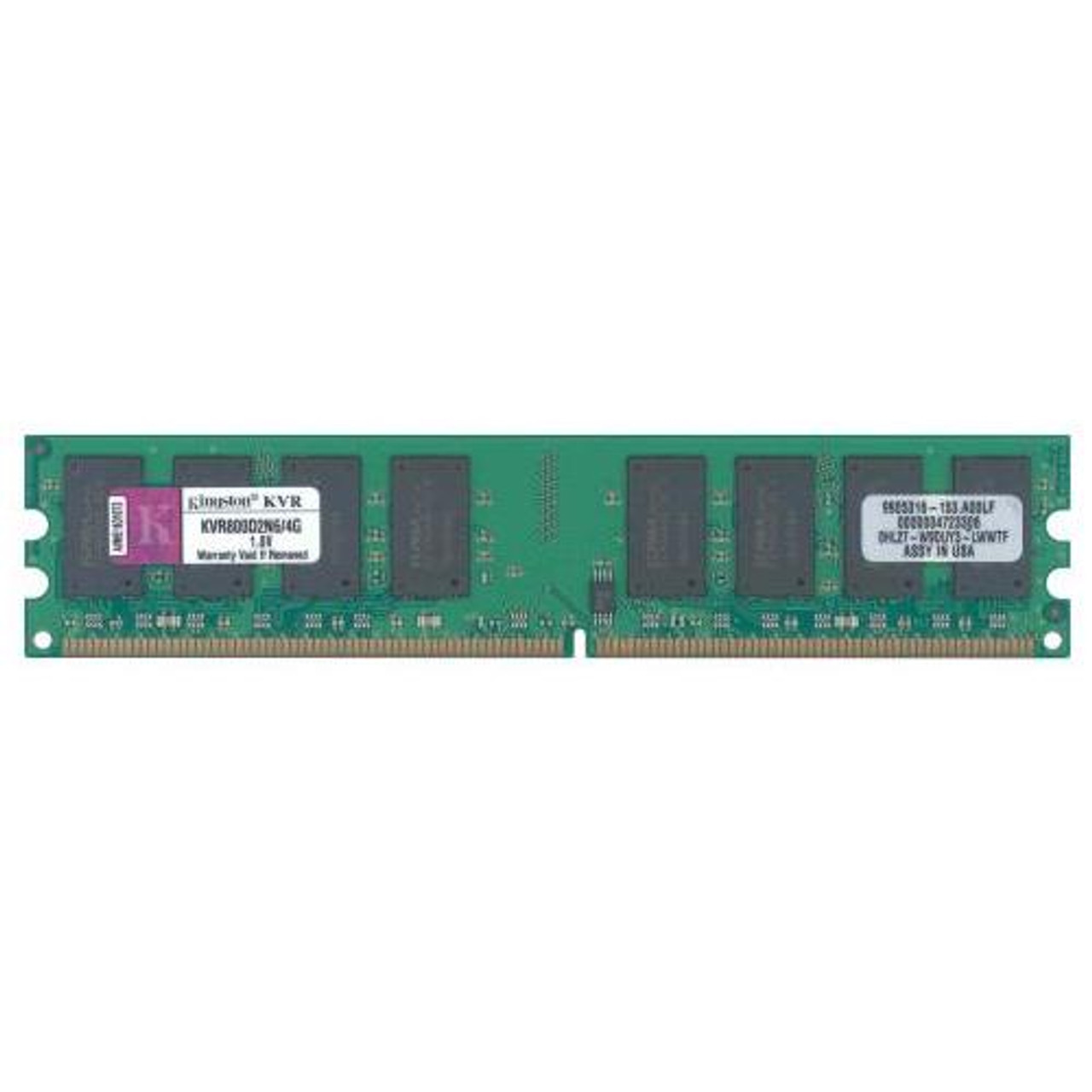 Også Forpustet Lår KVR800D2N6/4G Kingston 4GB DDR2 Desktop Memory