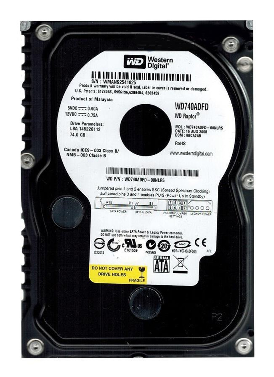 WD740ADFD-00NLR5-PCB Western Digital Storage Accessory
