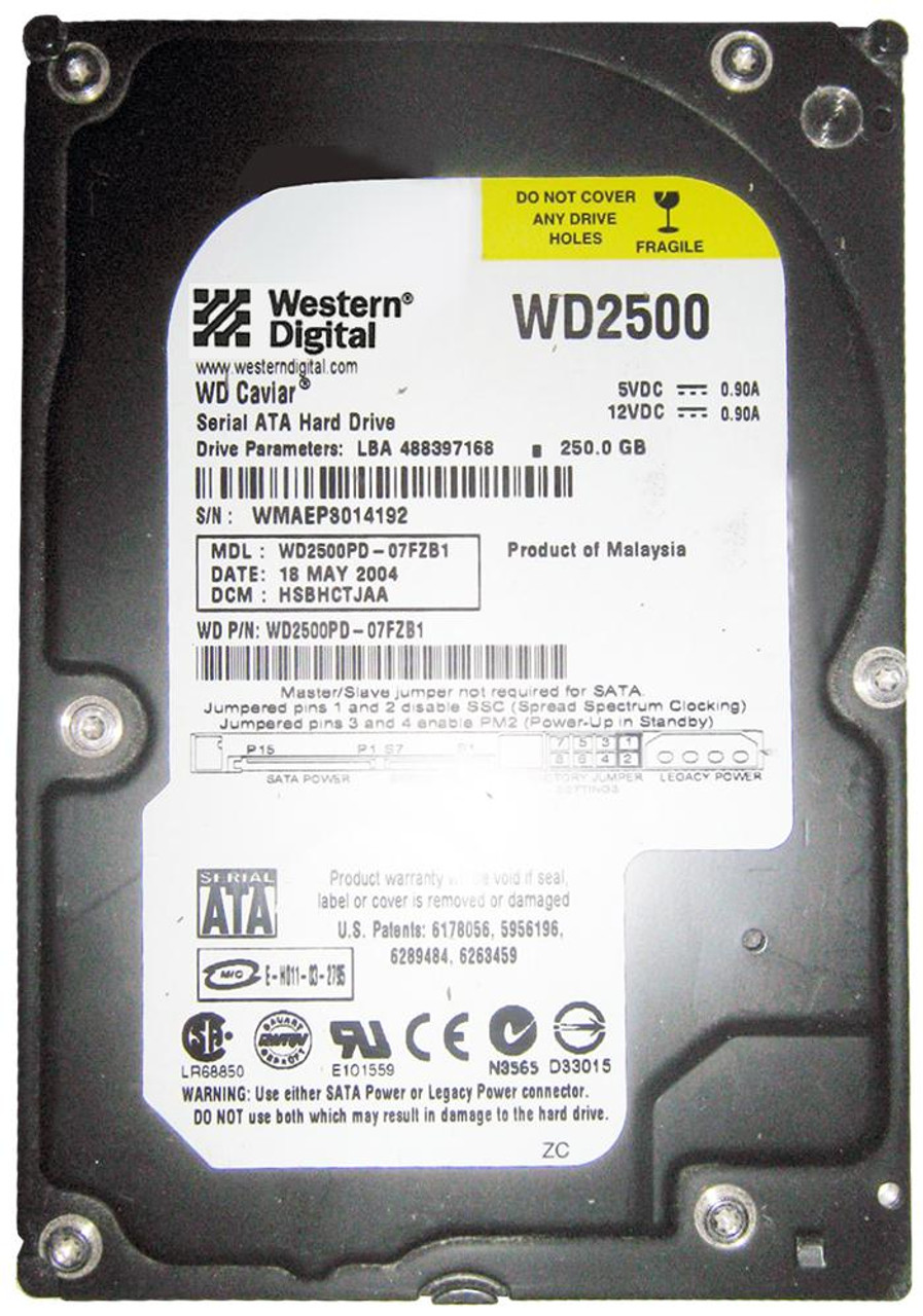 Western Digital 250 GB Caviar Blue SATA 3 Gb/s 7200 RPM 8 MB Cache