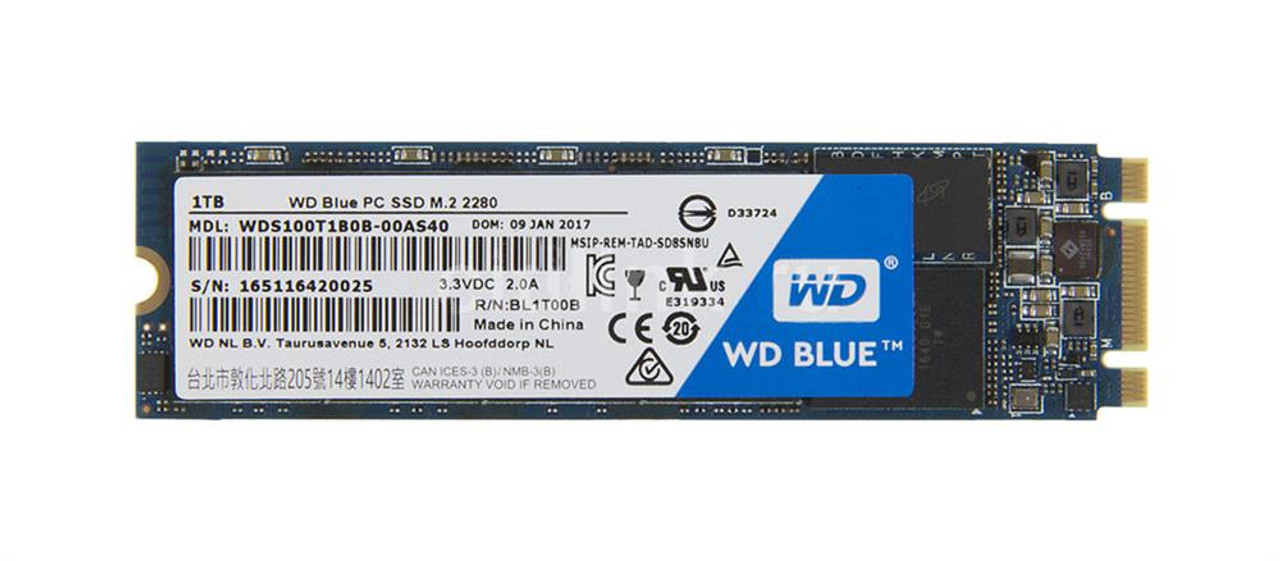 WDS100T1B0B-00AS40 Western Digital SATA 6.0 Gbps 1TB Solid State Drive