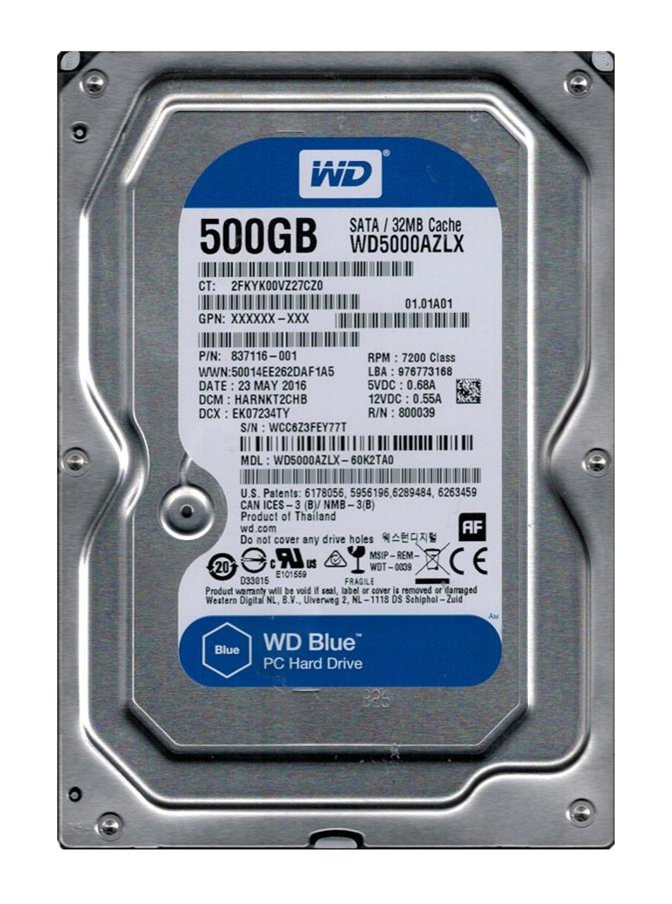 保障 WD HDD 500GB 3.5インチ sushitai.com.mx